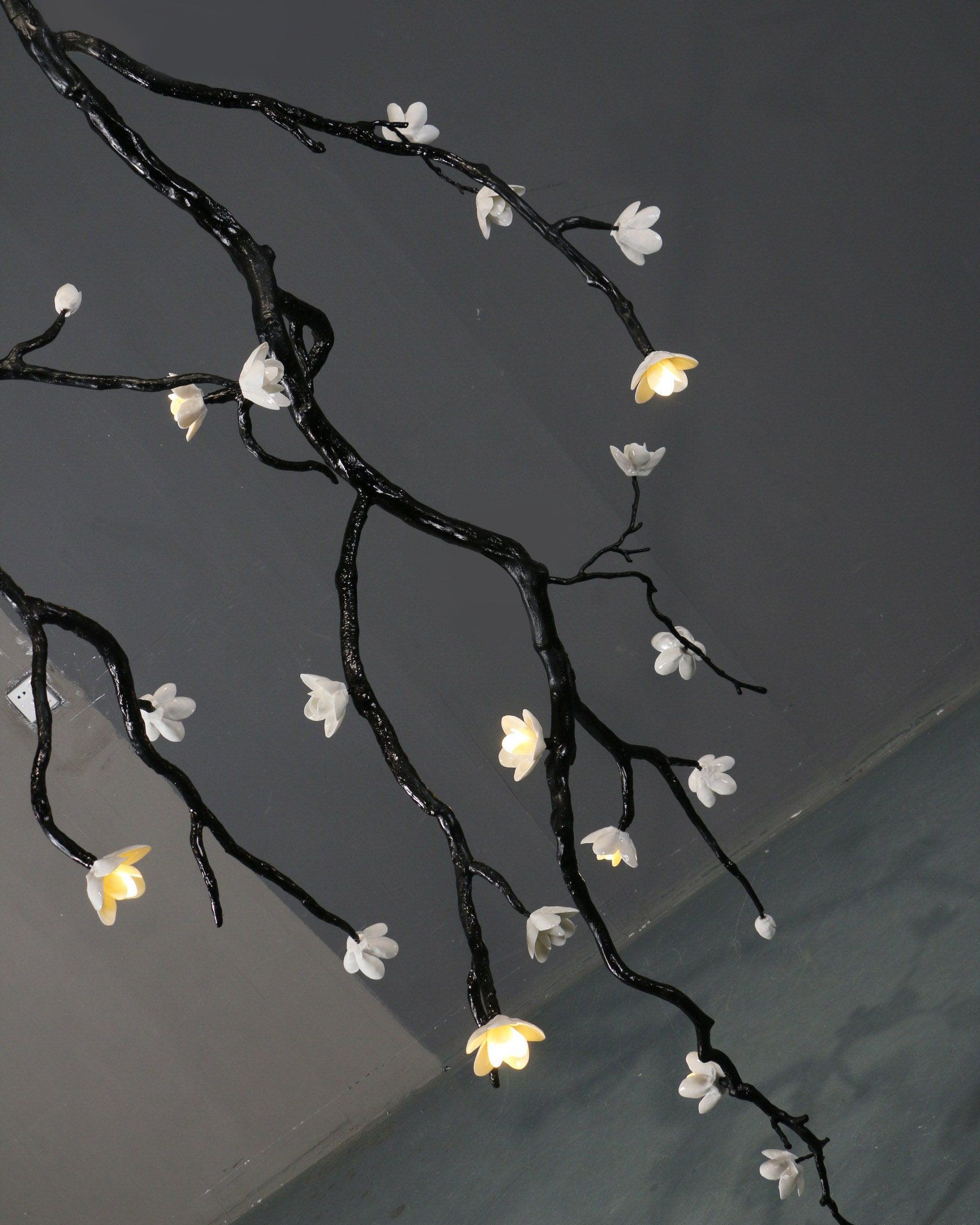 Large Long Branch Flower Chandelier-Briglighting