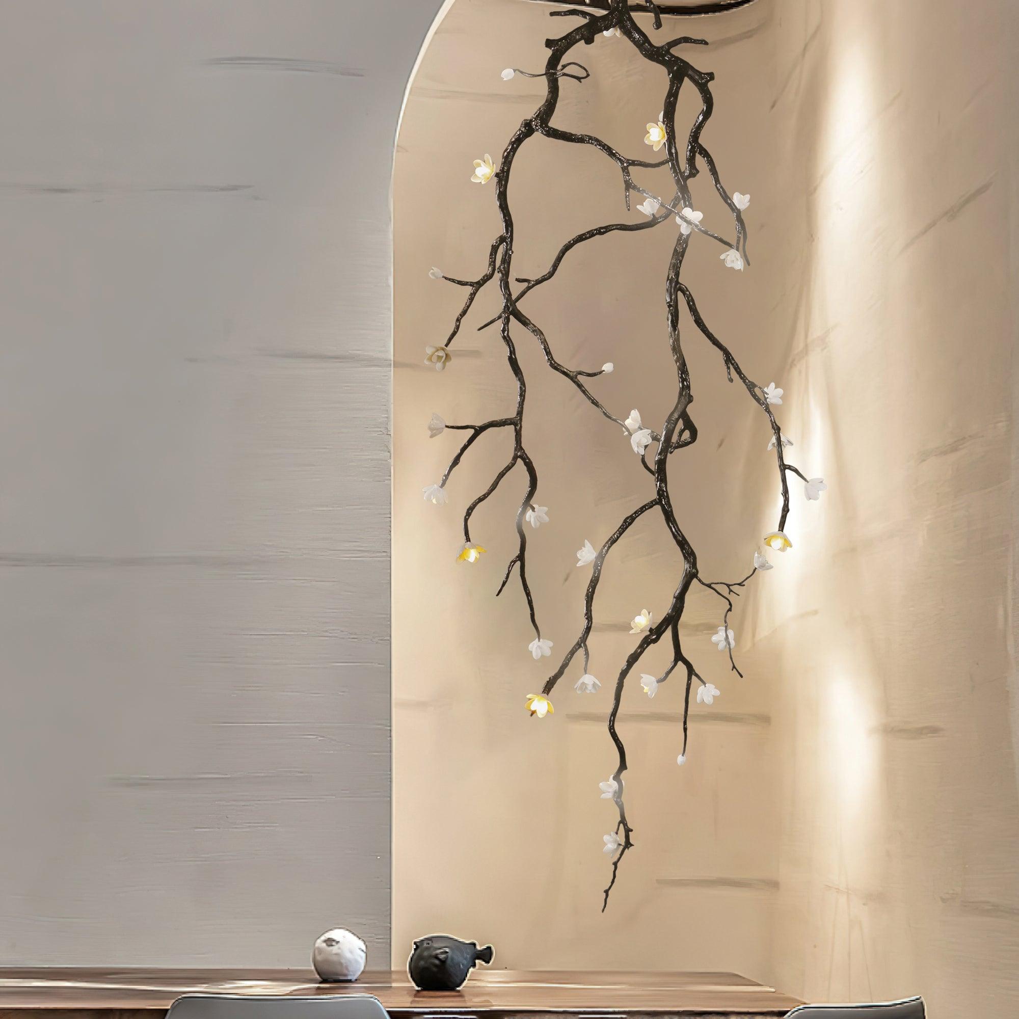 Large Long Branch Flower Chandelier-Briglighting