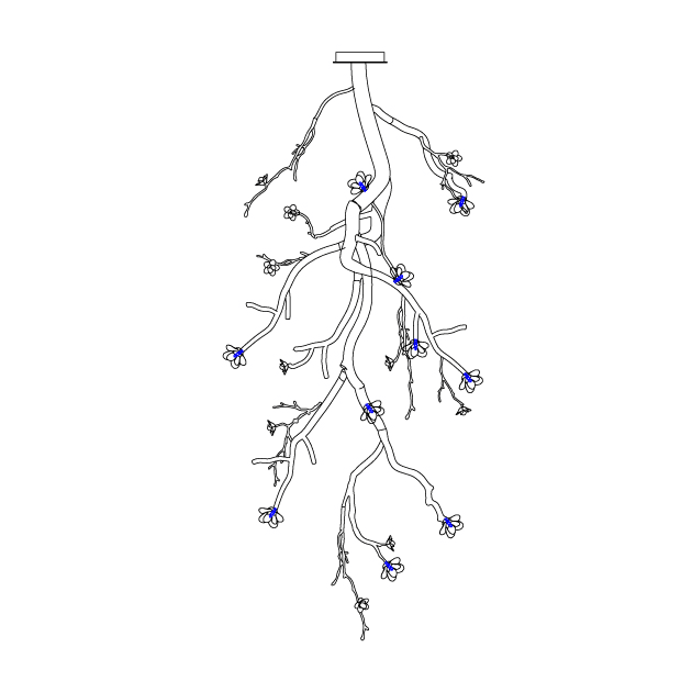 Large Long Branch Flower Chandelier-Briglighting