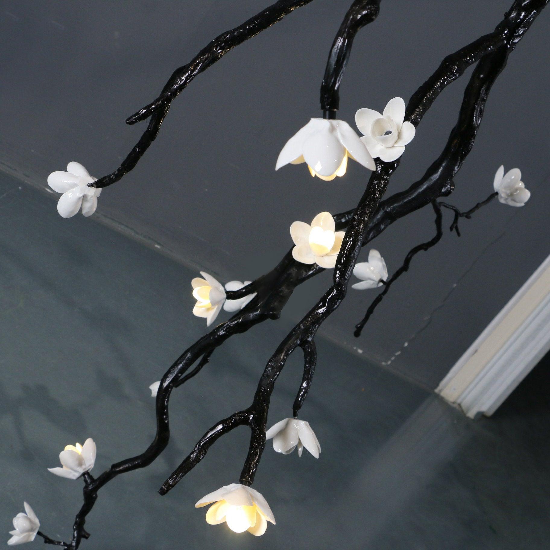 Large Long Branch Flower Chandelier-Briglighting