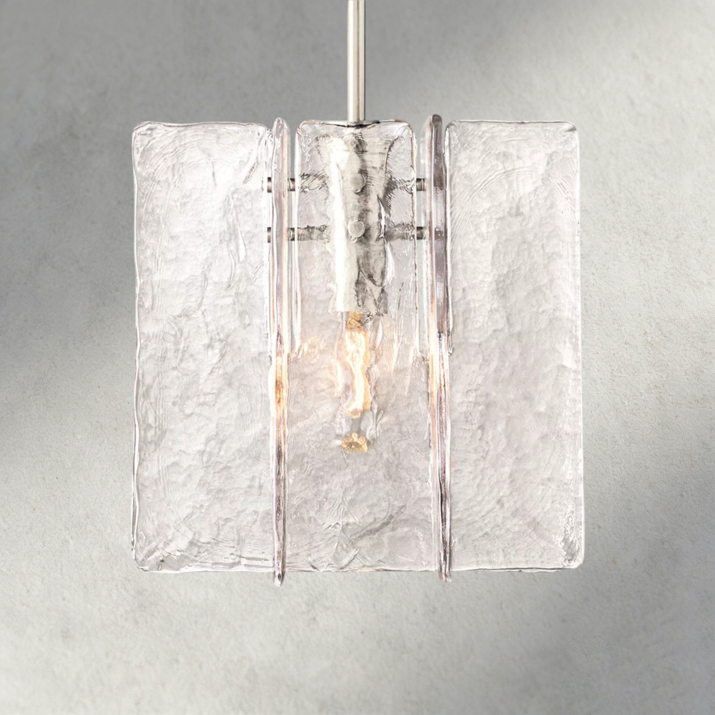 Lattice Clear Glass Pendant-Pendant Light-Briglighting