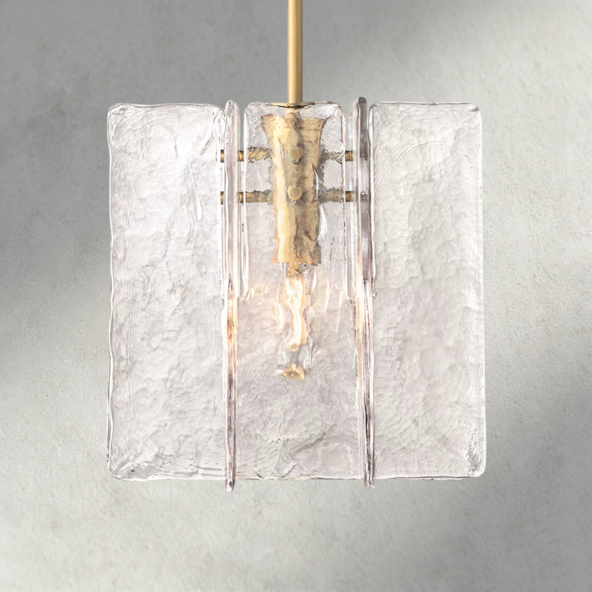 Lattice Clear Glass Pendant-Pendant Light-Briglighting