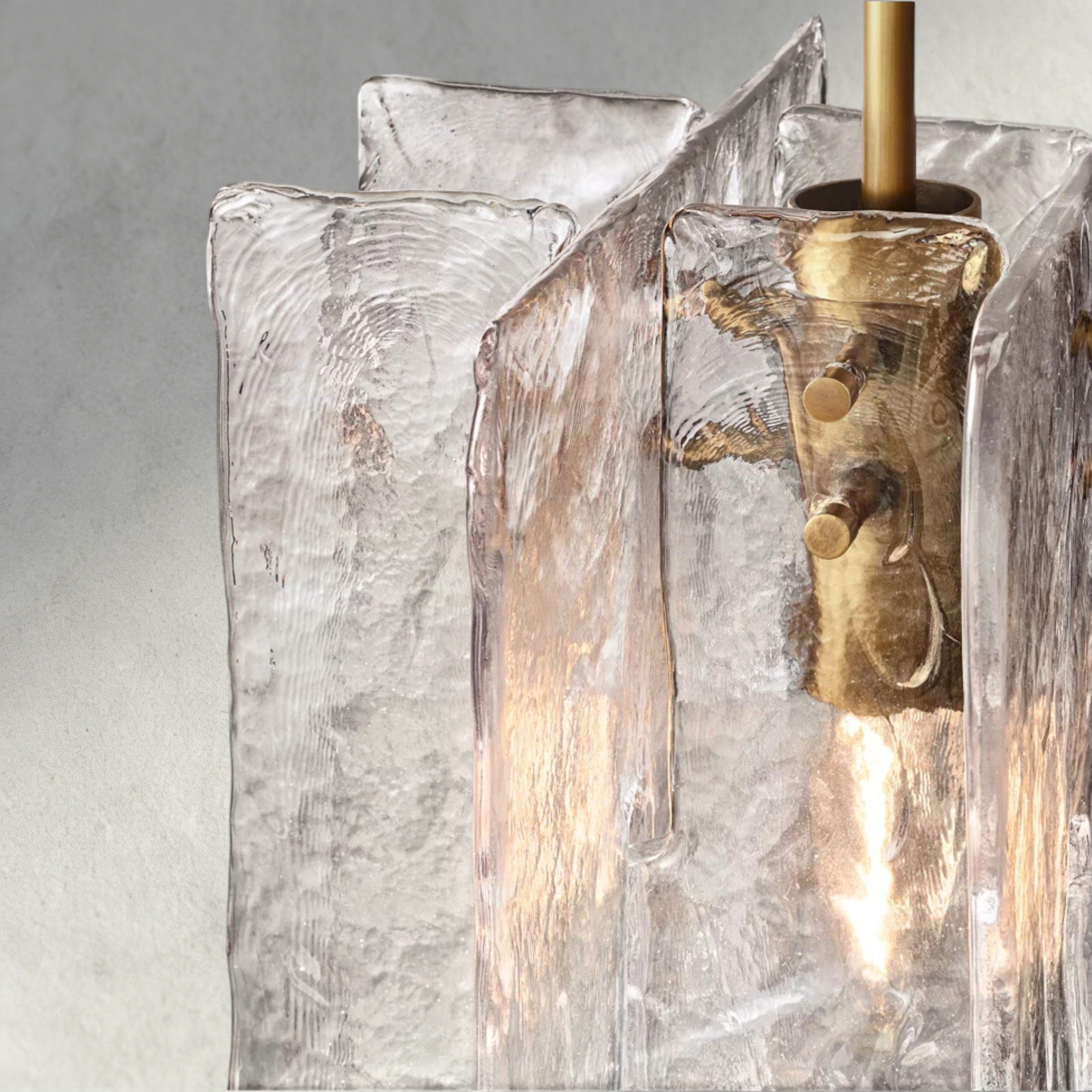 Lattice Clear Glass Pendant-Pendant Light-Briglighting