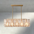 Lattice Smoke Glass Linear Chandelier 49", 67"-Chandelier-Briglighting