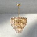 Lattice Smoke Glass Tiered Round Chandelier 36", 47"-Chandelier-Briglighting