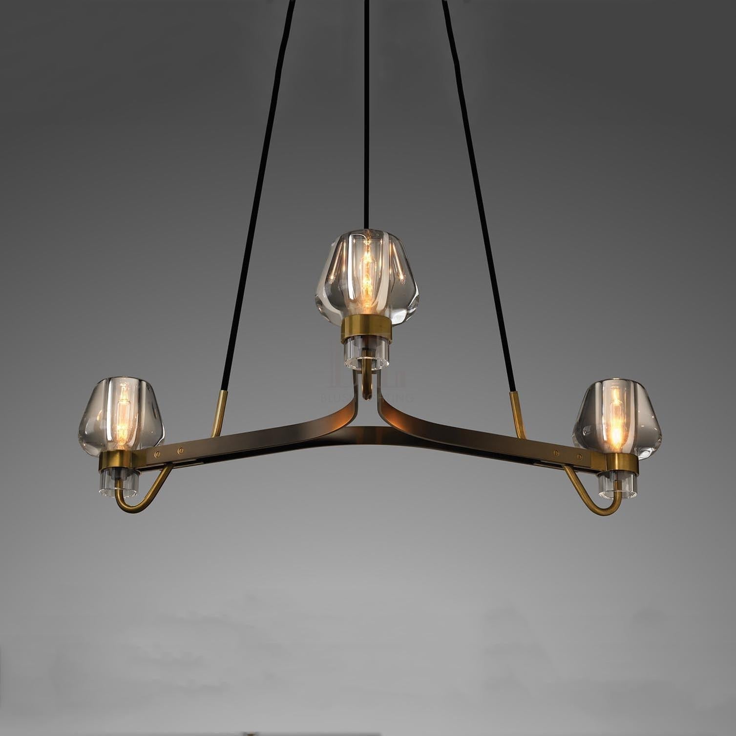 Letitia Crystal Chandelier 3 Light - Briglighting