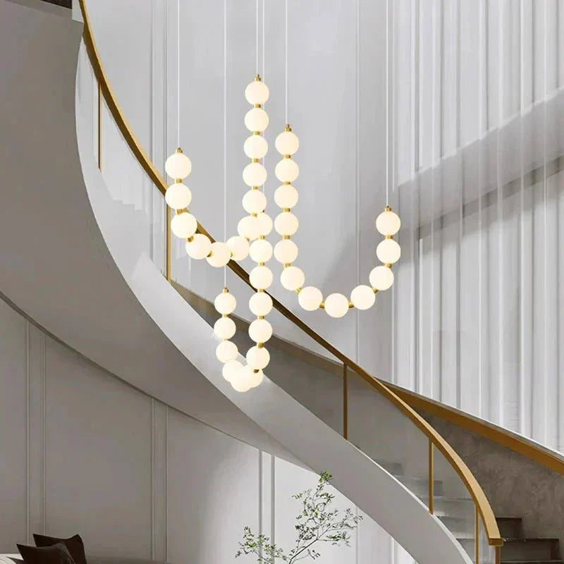 Lexi Modern Acrylic Orb Chandelier - Cool white 6000KBriglighting