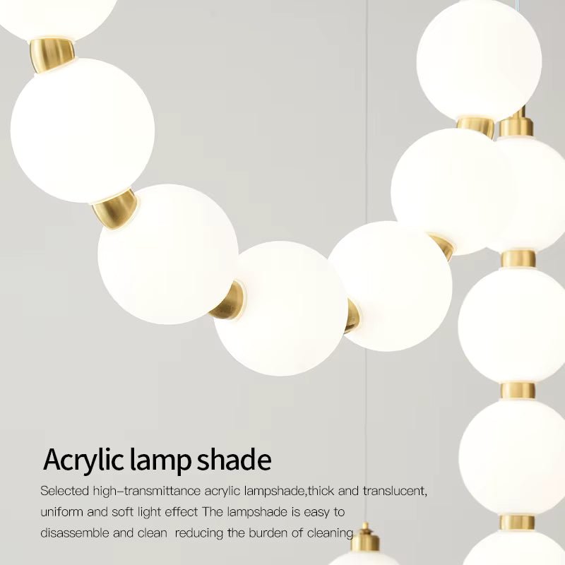 Lexi Modern Acrylic Orb Chandelier - Warm white 3000KBriglighting