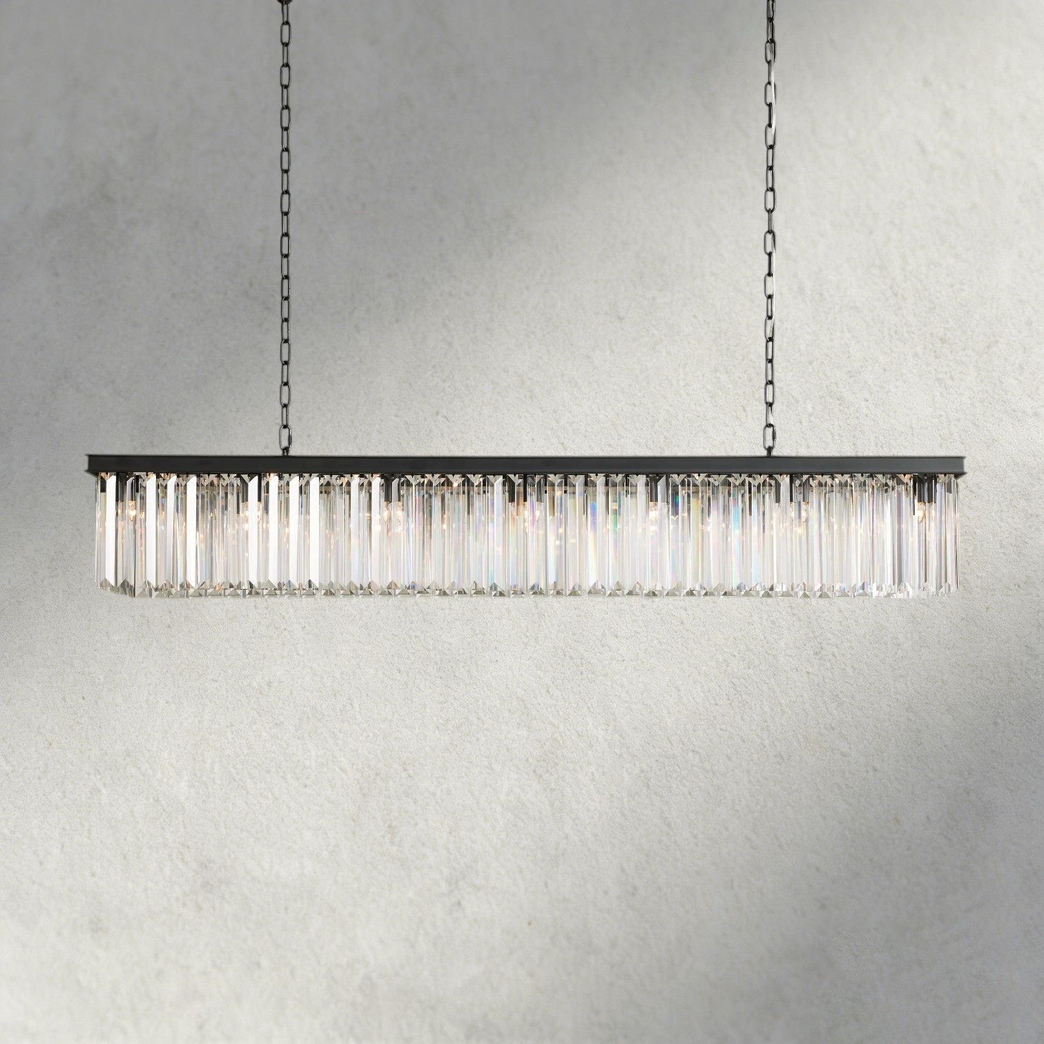 60" / Bronze Leyland Rectangular Chandelier 60", 71.5"
