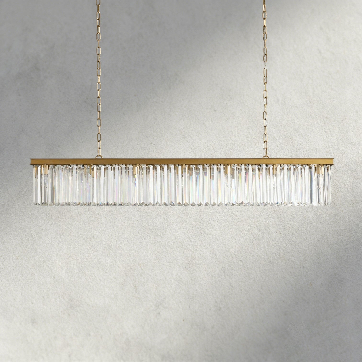 Leyland Rectangular Chandelier 60", 71.5"