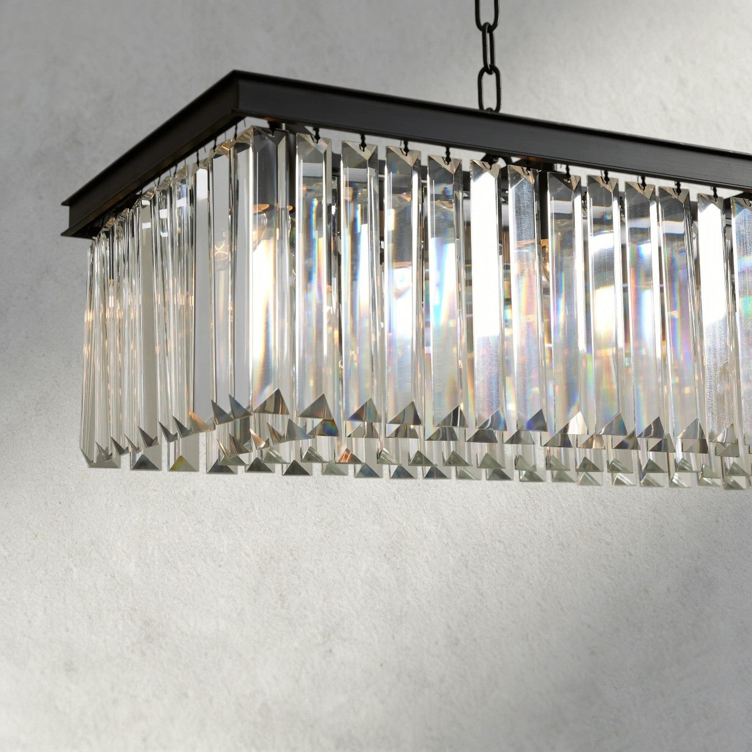 Leyland Rectangular Chandelier 60", 71.5"