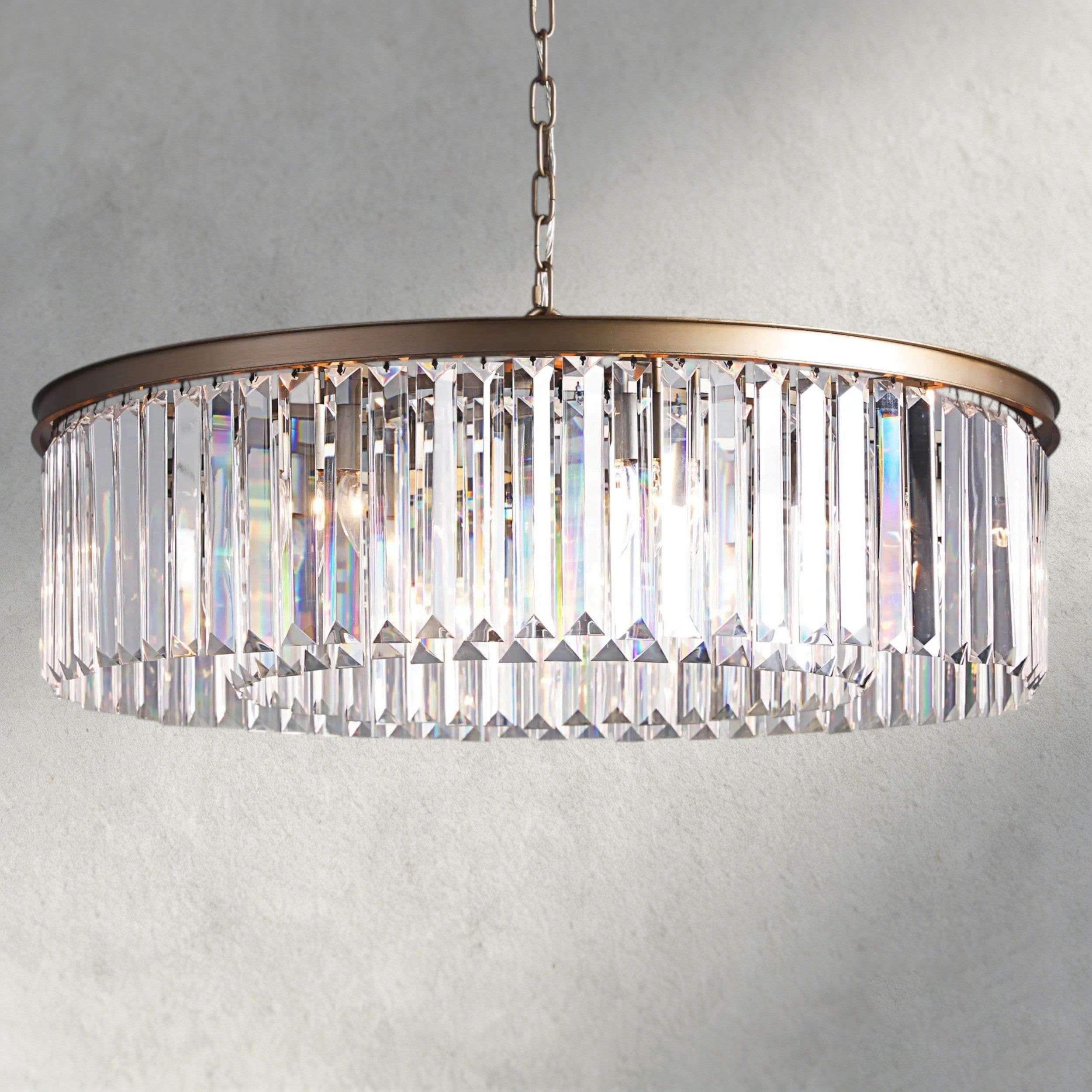 Brass Leyland Round Chandelier
