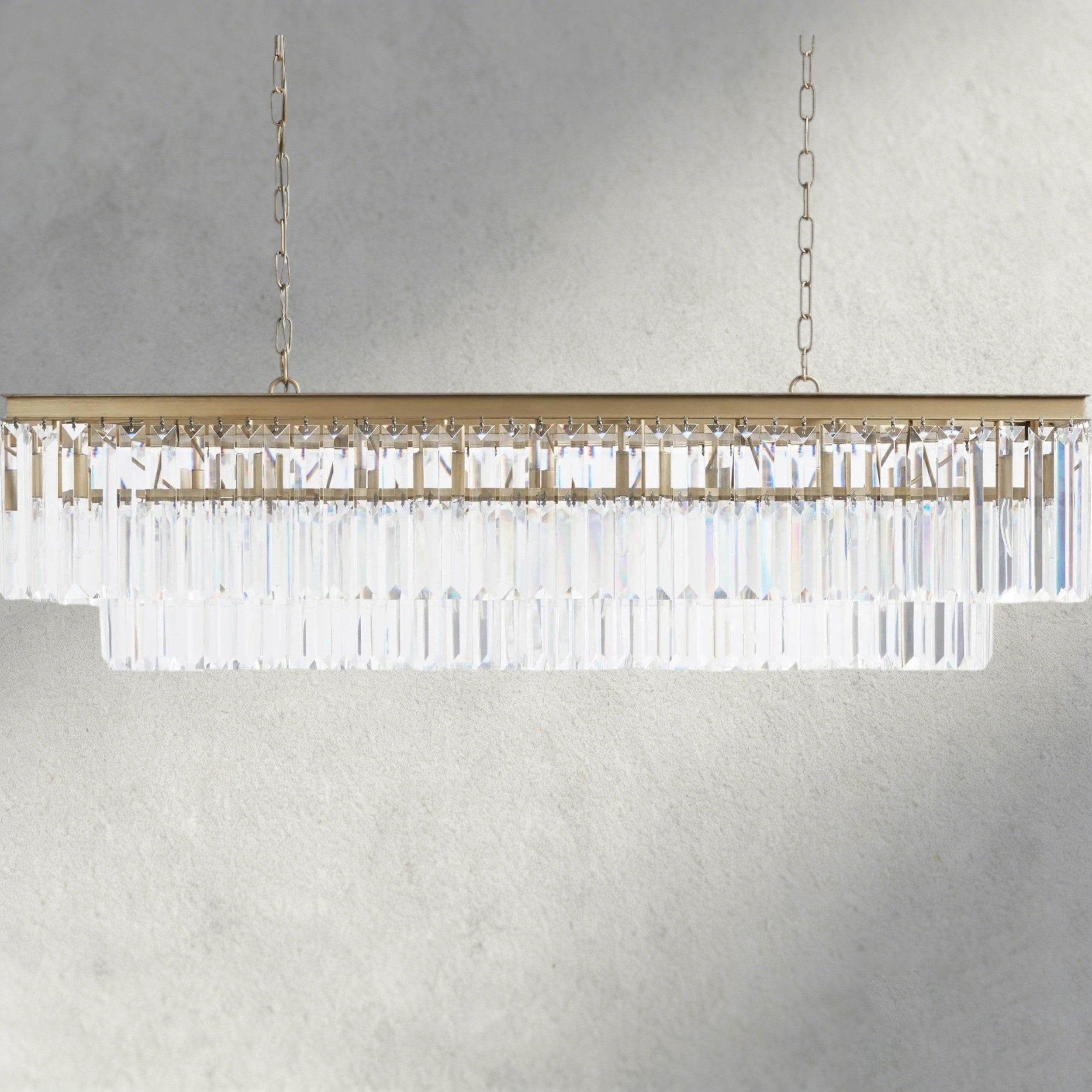 Leyland Tiered Rectangular Chandelier