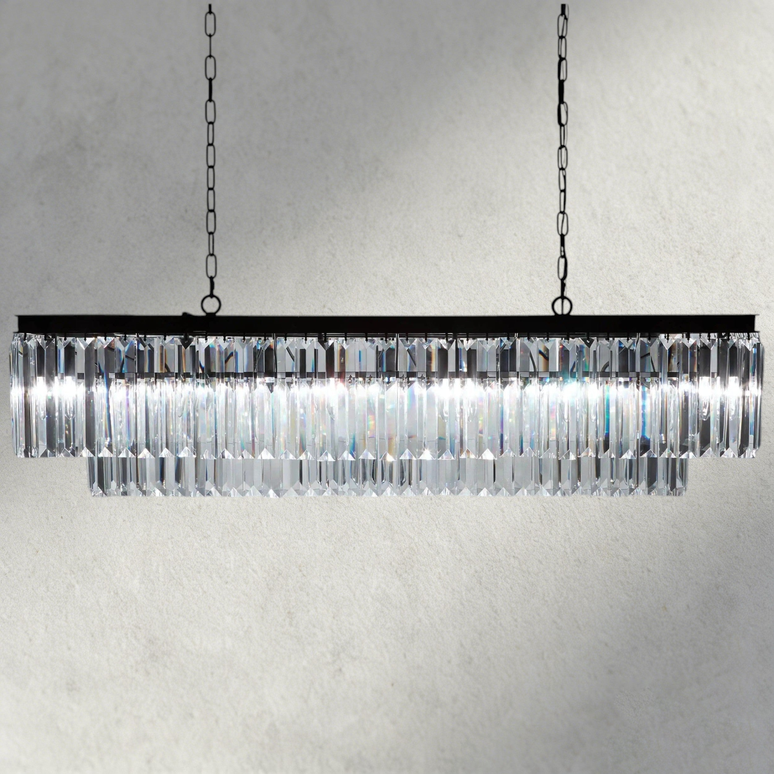 Leyland Tiered Rectangular Chandelier