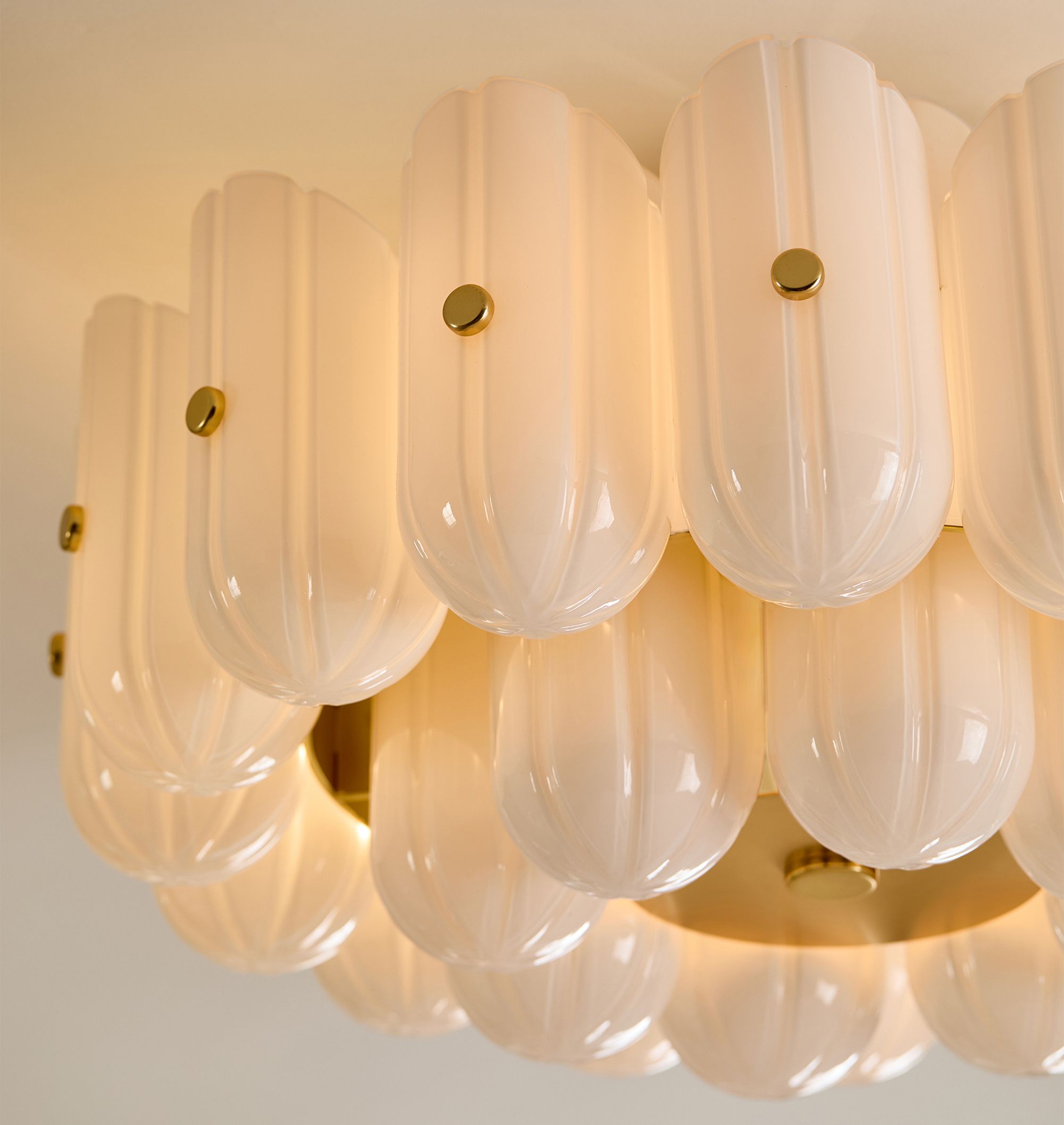 Lorna LED Double Tier Flush Mount 25"-Chandelier-Briglighting