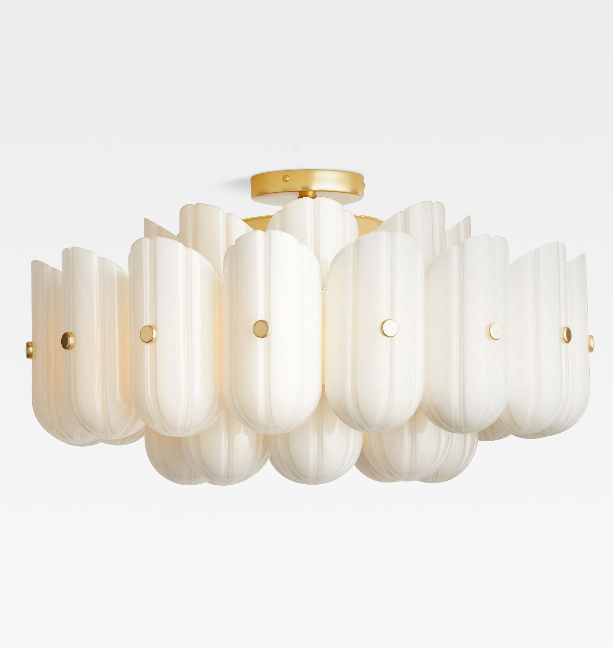Lorna LED Double Tier Flush Mount 25"-Chandelier-Briglighting