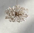 BRASS / IVORY Lunaria Ceramic Chandelier