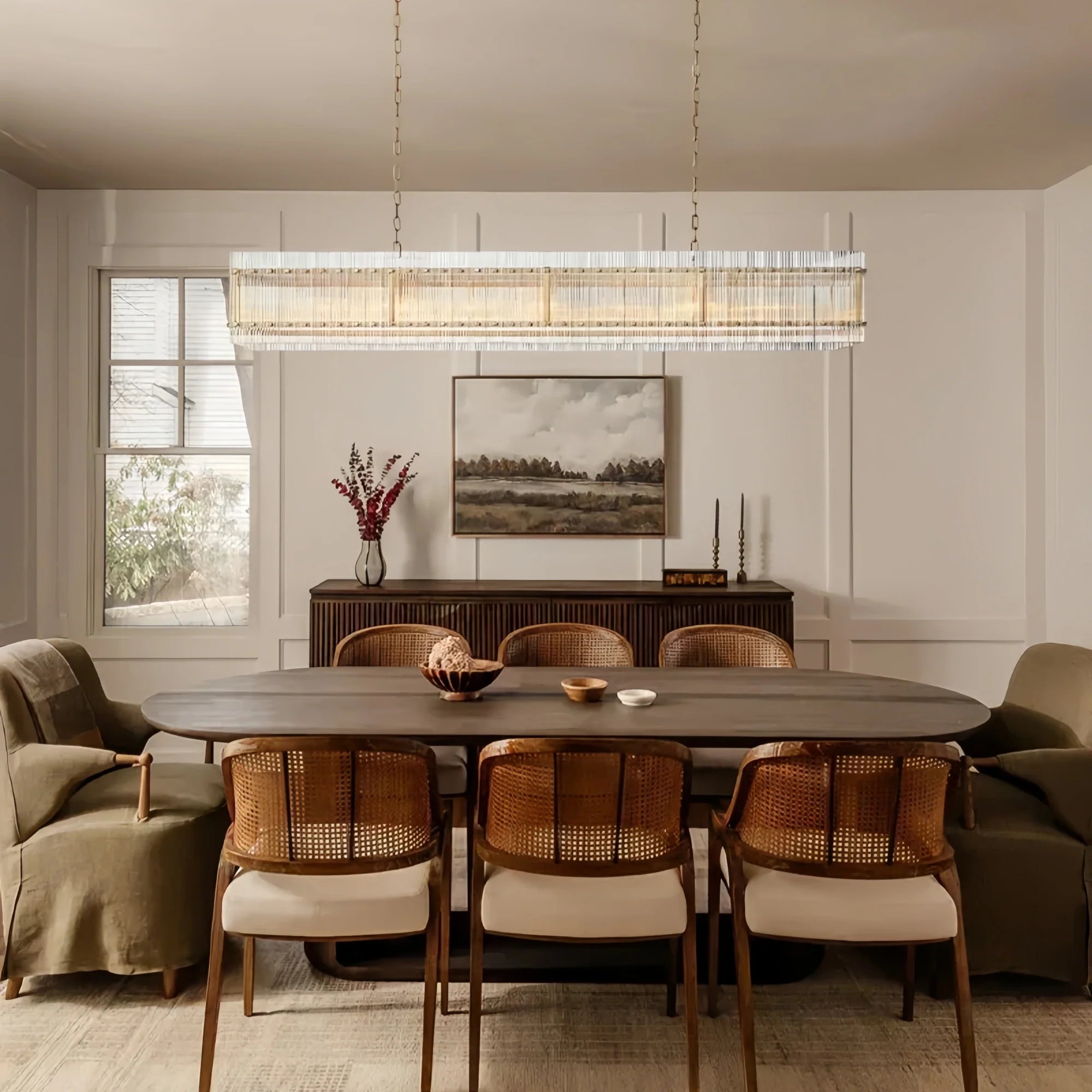San Marco Rectangular Chandelier 54", 72"