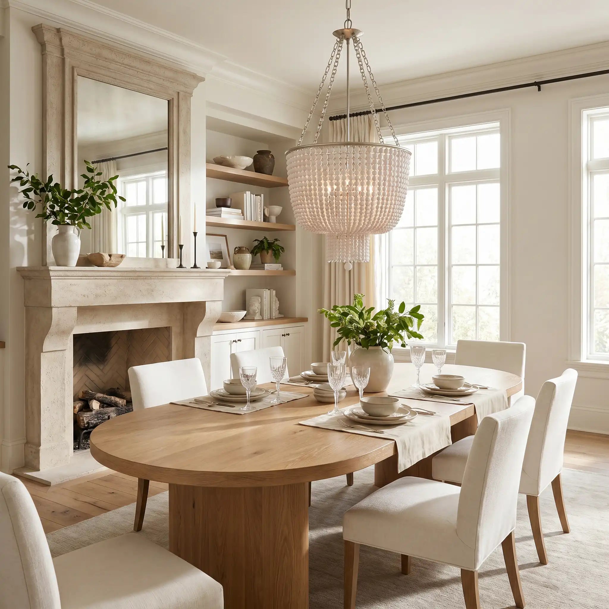 Beaded Pendant Chandelier