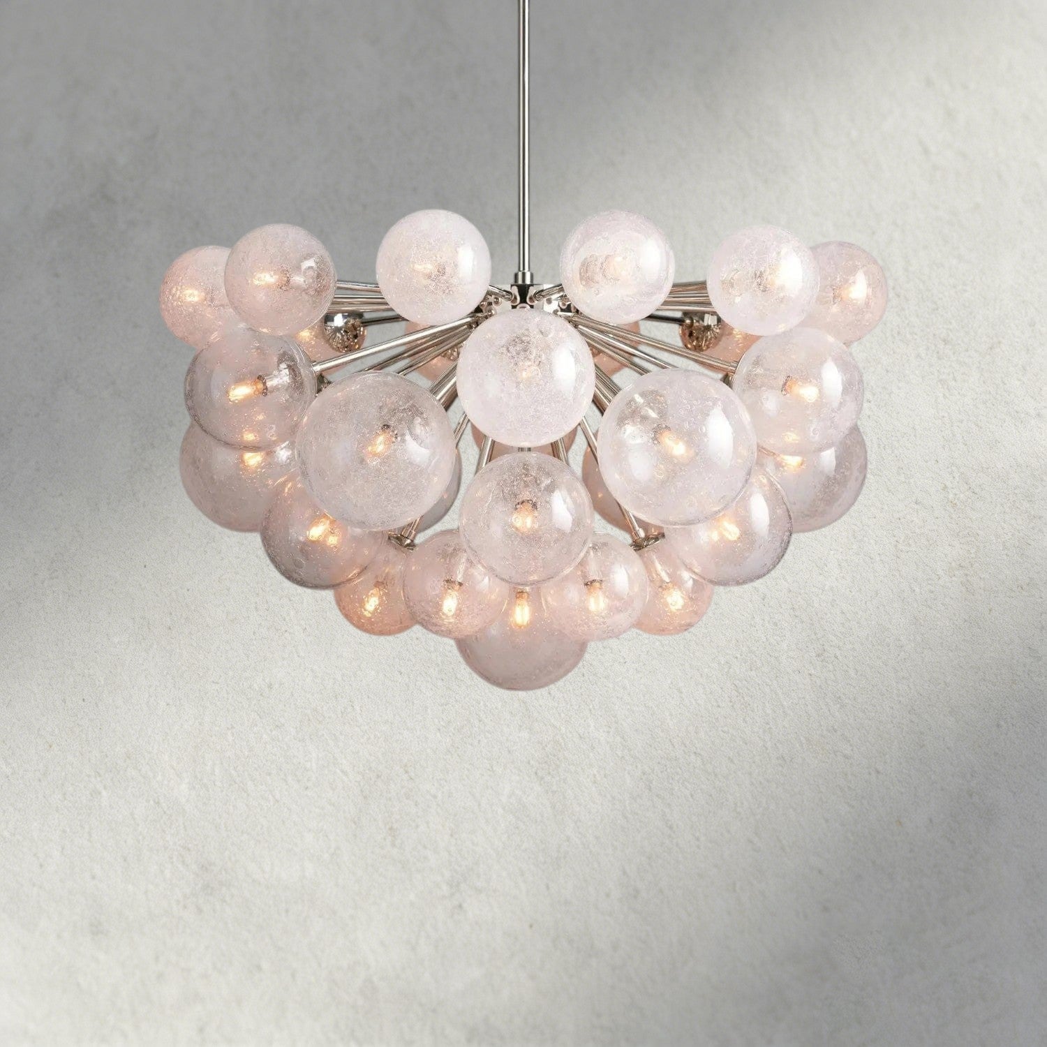 37 Lights / Nickle Mandoza Chandelier 19/ 37 Lights