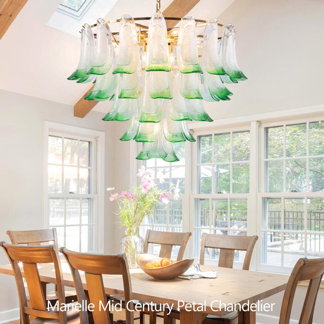 Marielle Mid Century Petal Chandelier - Briglighting