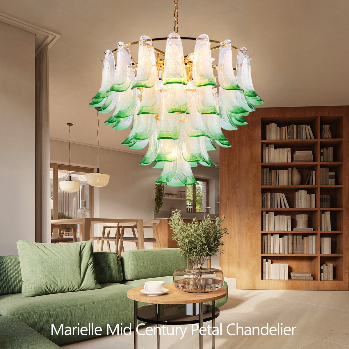 Marielle Mid Century Petal Chandelier - Briglighting