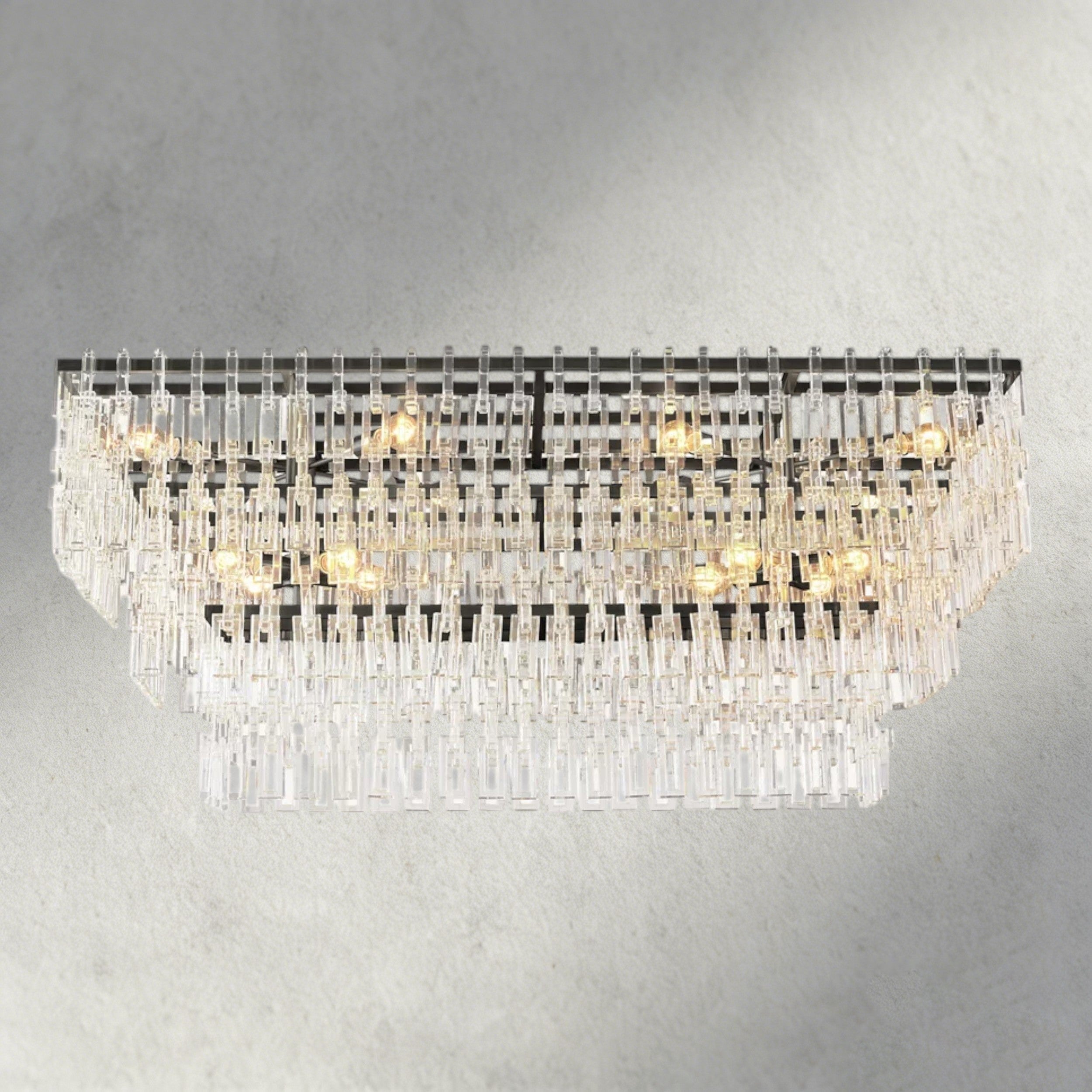 Marignan Tiered Rectangular Chandelier 60", 72"-chandelier-Briglighting