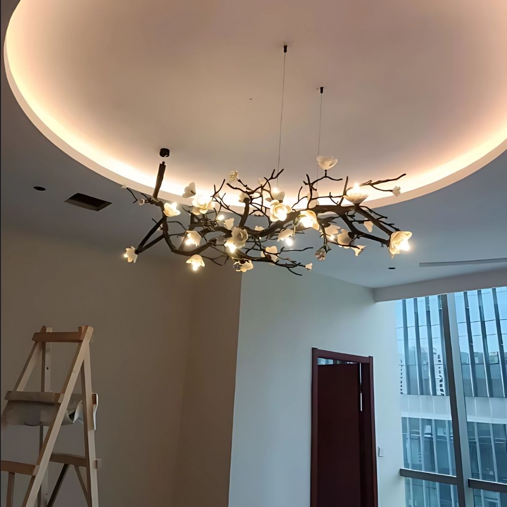 Minas Rustic Tree Branch Chandelier - Black47.24” ( 120 cm )Warm White 3000KBriglighting