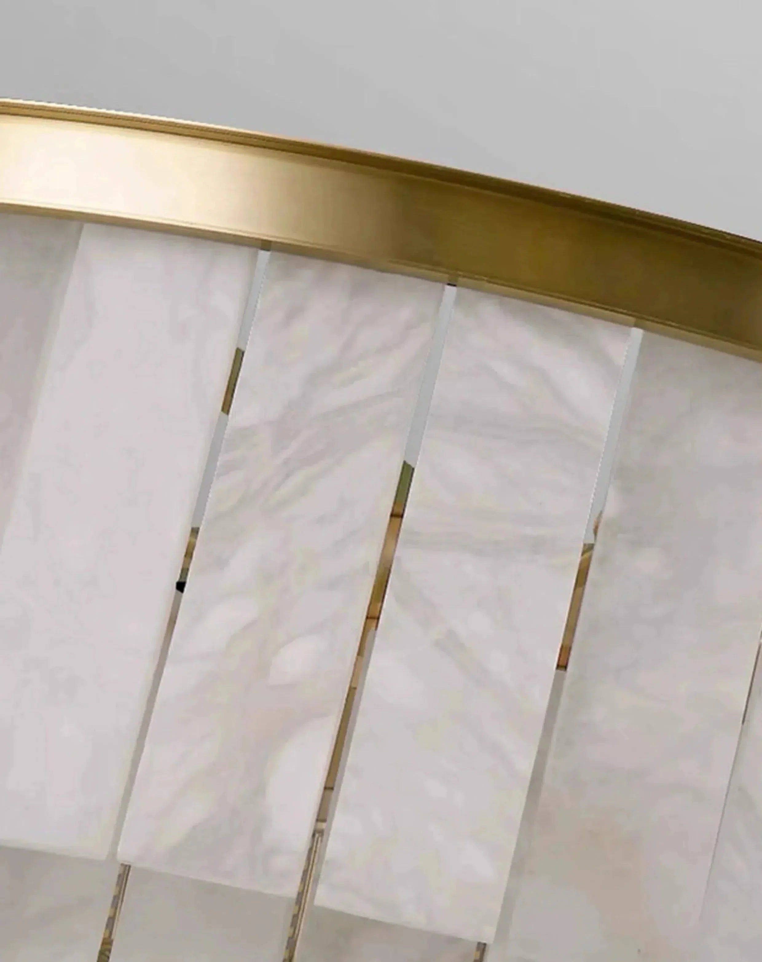 Modern Alabaster Tiered Chandelier - Copper+WhiteDia 100cm x H 77cm / D 39.4 x H 30.3Briglighting