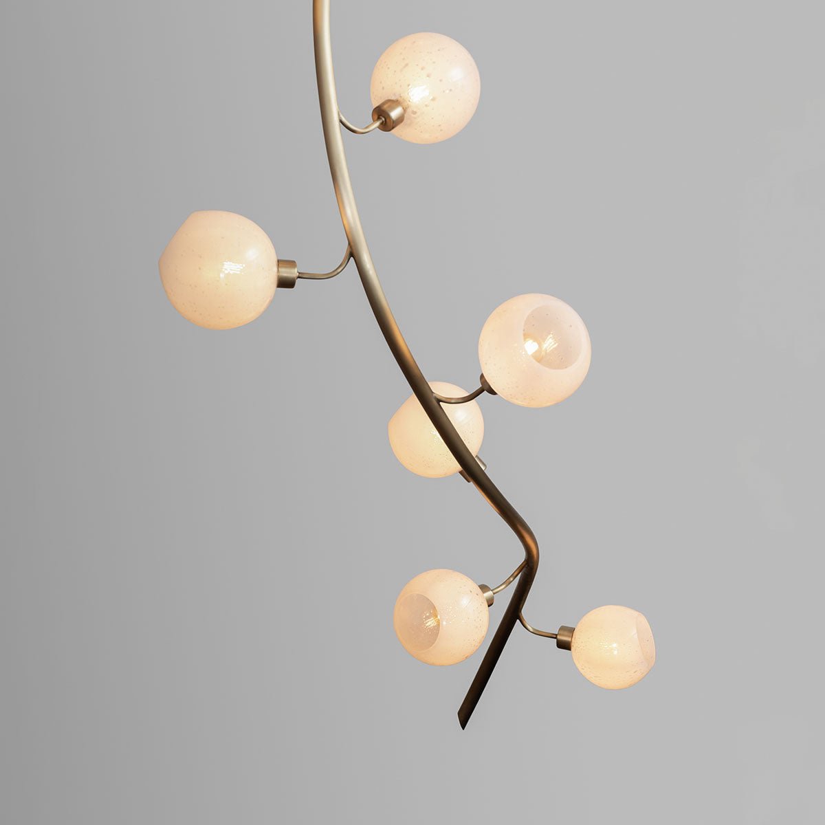 Modern Vertical Handcrafted Glass Globe Chandelier for High Ceilings - D45"*H132.5"Warm LightBriglighting