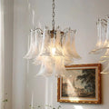 Murano Chandelier - 3 Layer ∅ 19.6″ x H 16.9″ / Dia 50cm x H 43cmWhitePolished NickelBriglighting