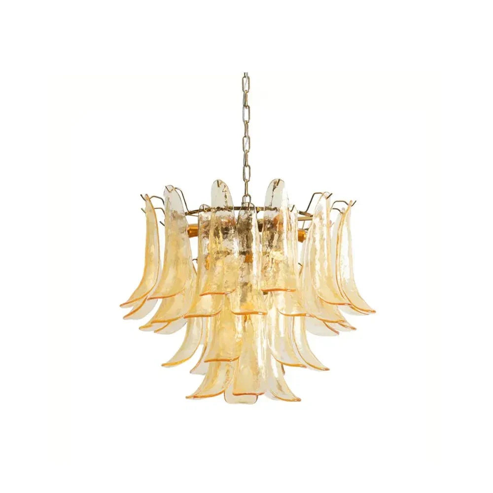 Murano Chandelier - 5 Layer D 76cm x H 78cm / ∅ 30″ x H 30.7″WhitePolished NickelBriglighting