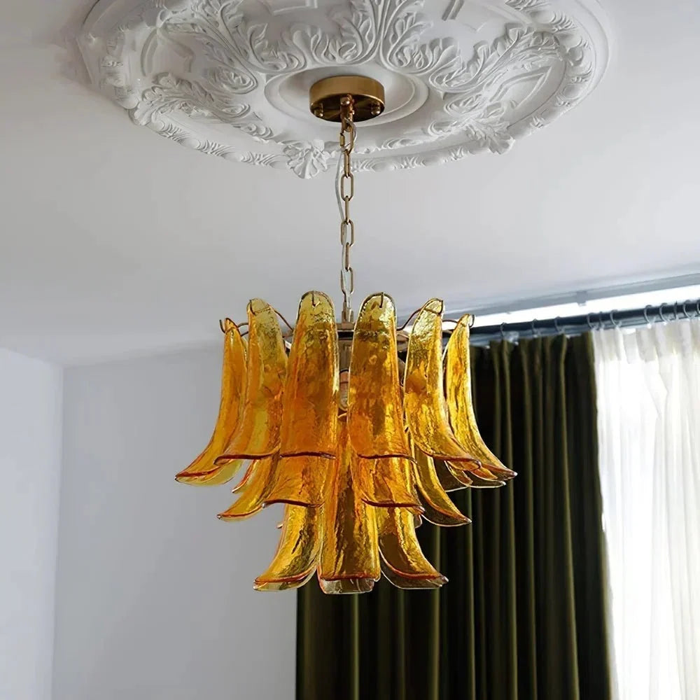 Murano Chandelier - 5 Layer D 76cm x H 78cm / ∅ 30″ x H 30.7″WhitePolished NickelBriglighting