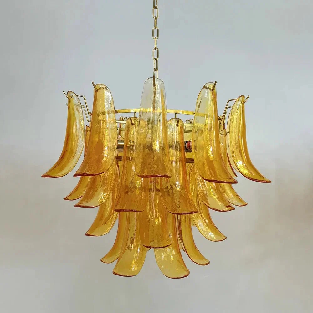 Murano Chandelier - 4 Layer ∅ 23.6″ x H 19.6″ / Dia 60cm x H 50cmWhitePolished NickelBriglighting