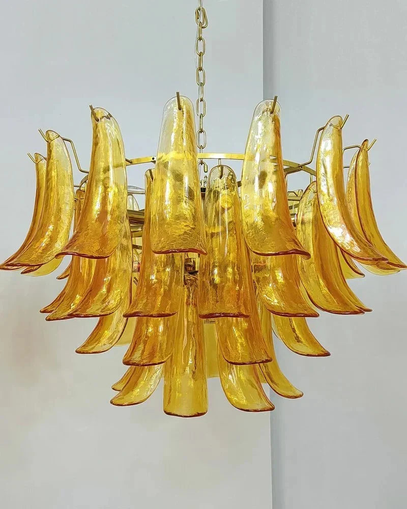 Murano Chandelier - 4 Layer ∅ 23.6″ x H 19.6″ / Dia 60cm x H 50cmWhitePolished NickelBriglighting