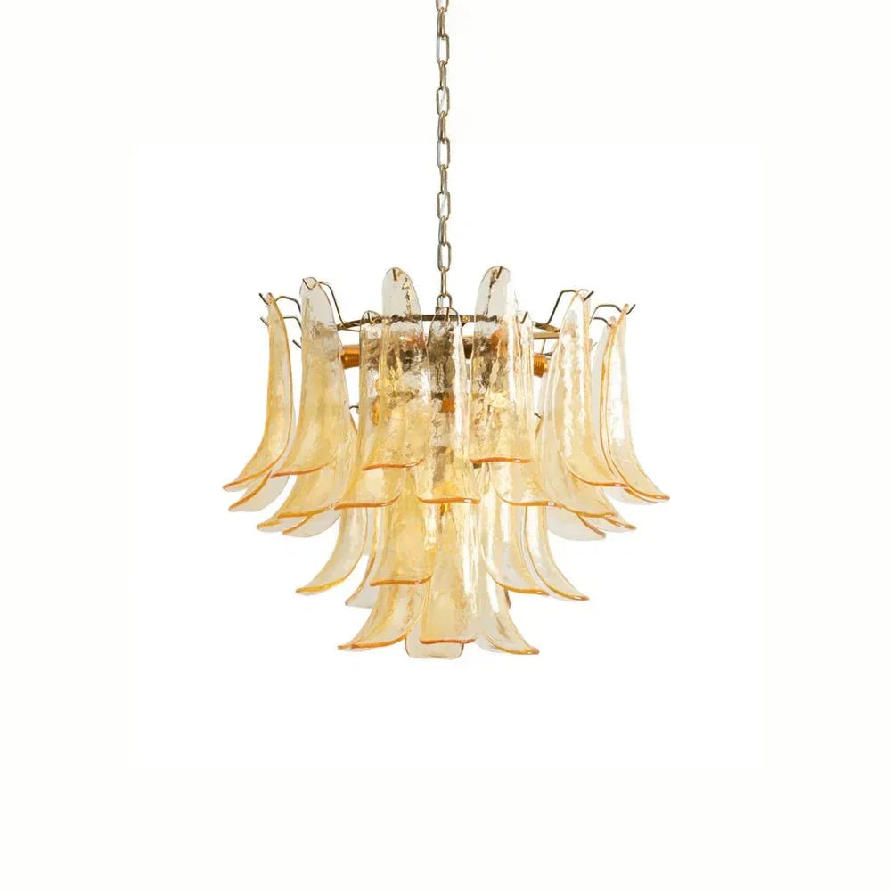 Murano Chandelier - 4 Layer ∅ 23.6″ x H 19.6″ / Dia 60cm x H 50cmWhitePolished NickelBriglighting