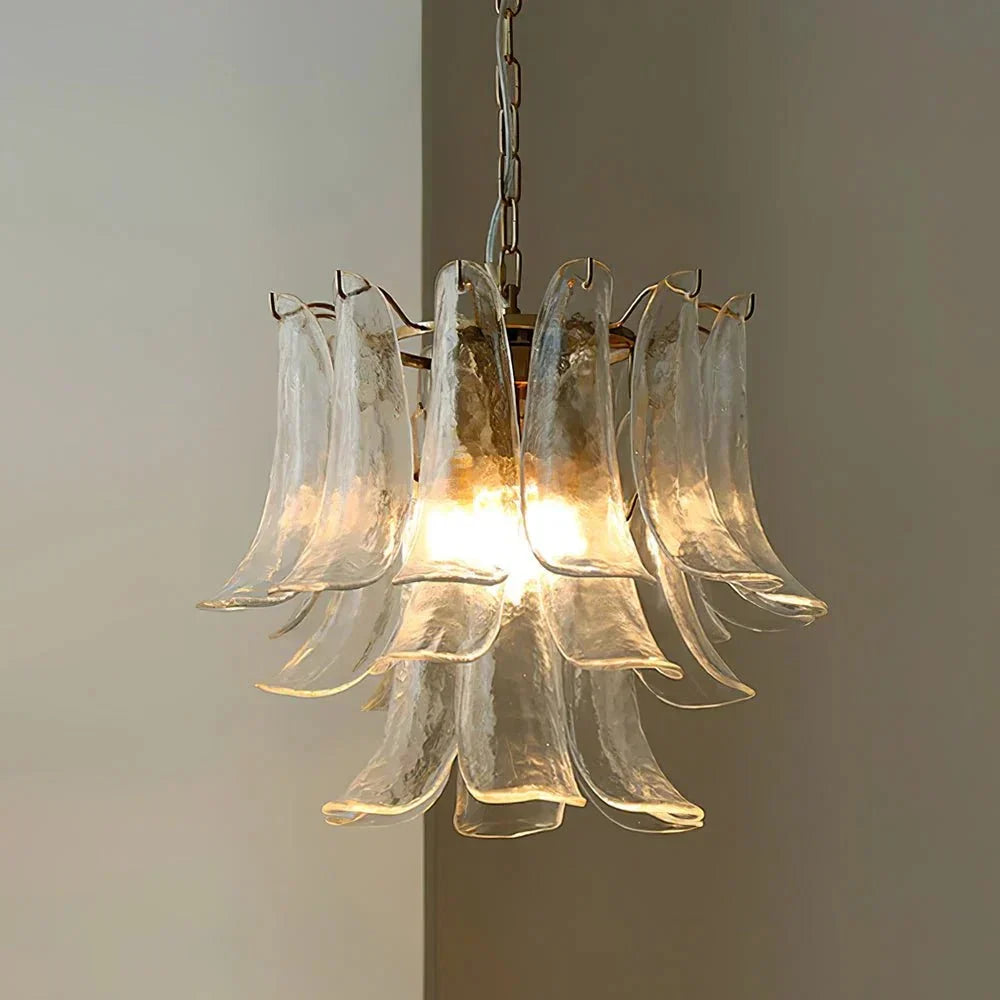 Murano Chandelier - 4 Layer ∅ 23.6″ x H 19.6″ / Dia 60cm x H 50cmWhitePolished NickelBriglighting