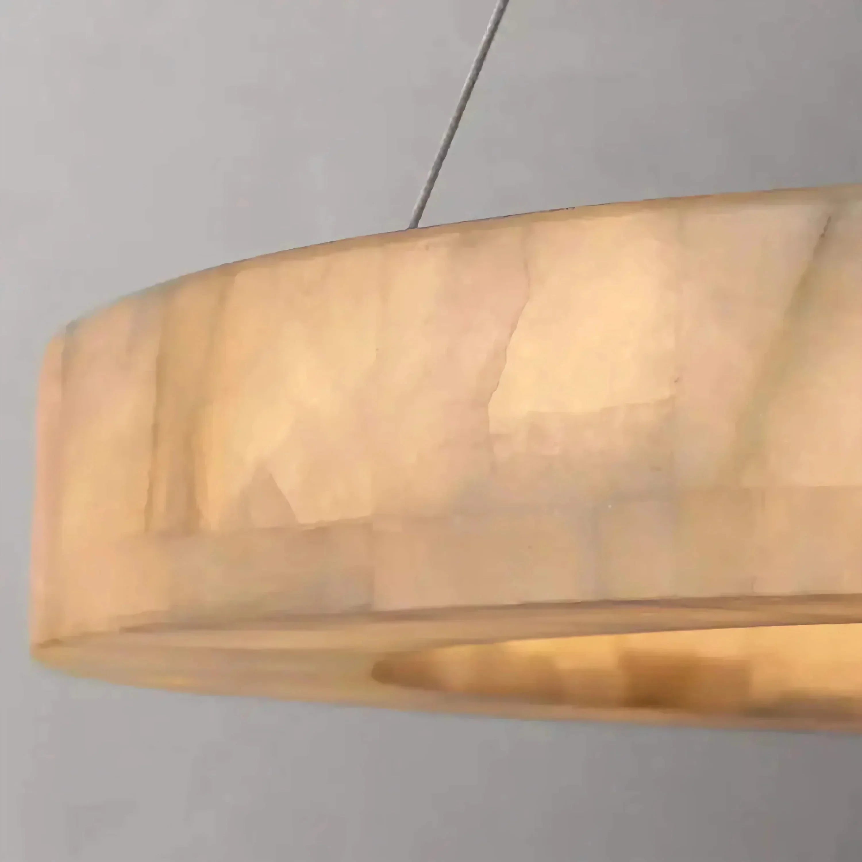 OLYRA 3-TIER ROUND ALABASTER CHANDELIER 39" 47" 59"D-Briglighting