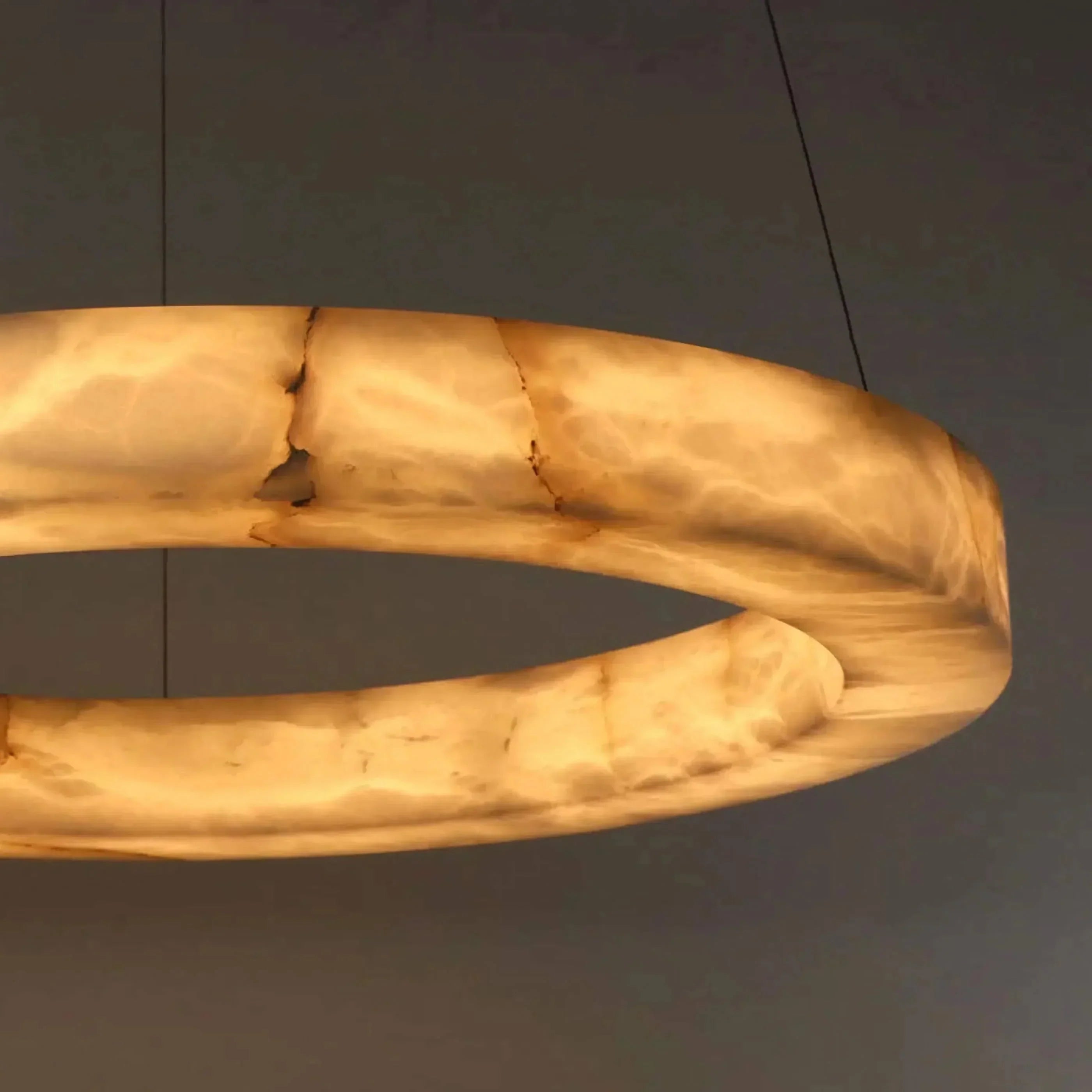 OLYRA 3-TIER ROUND ALABASTER CHANDELIER 39" 47" 59"D-Briglighting