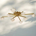 Pedrea Alabaster Wearstler Large Staggered Arm Flush Mount - Briglighting