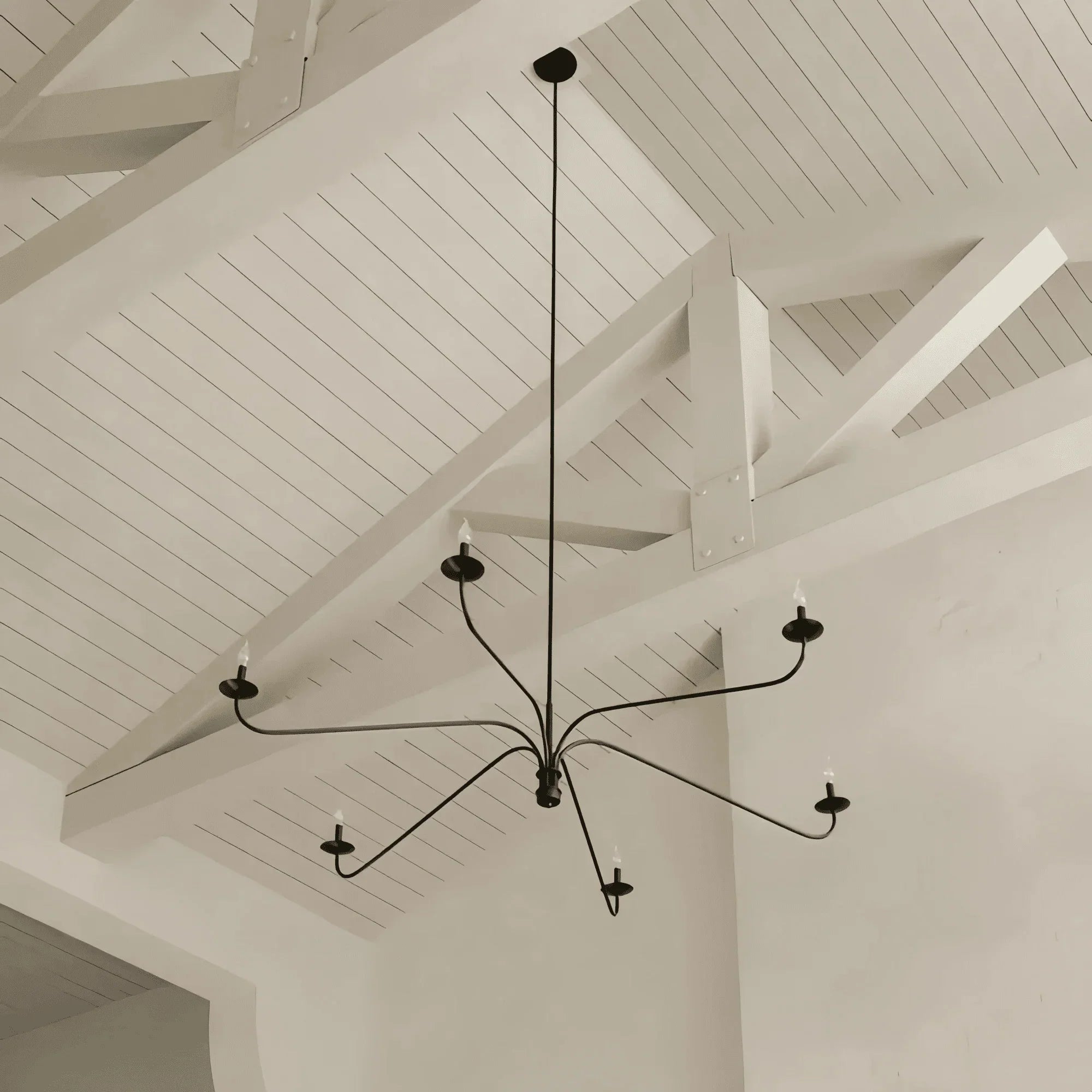 Philomena Chandelier - 70''BlackBriglighting