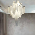 Post-Modern Extra Large Stainless Steel Long Tassel Chandelier-Briglighting