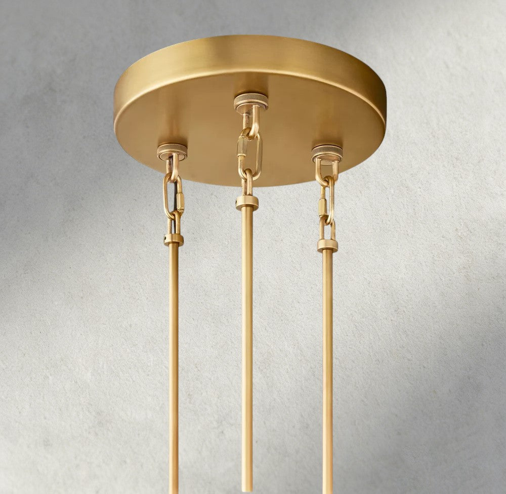 Sirene Smoke Glass Round Chandelier 41", 52", 65"-chandelier-Briglighting
