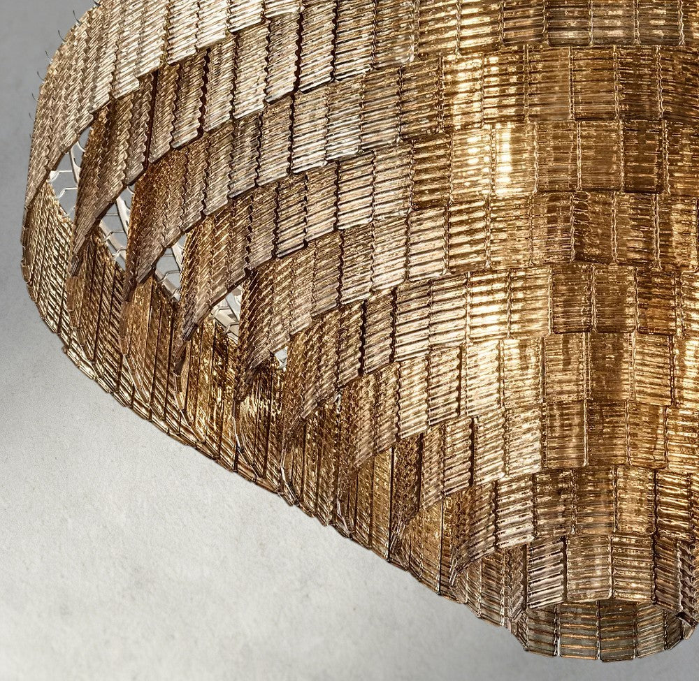 Sirene Smoke Glass Round Chandelier 41", 52", 65"-chandelier-Briglighting