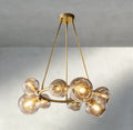 Bubble Clear Glass Round Chandelier-Chandelier-Briglighting