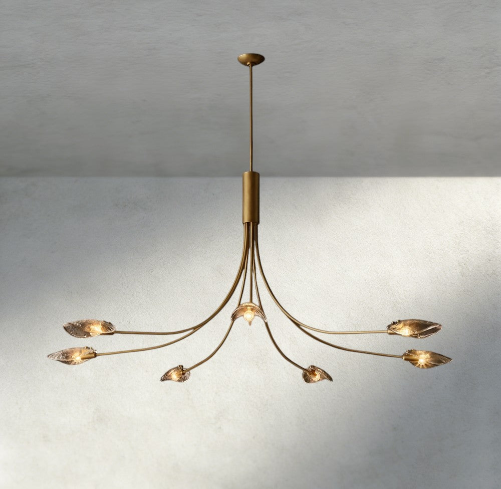 Shell Smoke Glass Chandelier-Chandelier-Briglighting