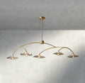 Lily Clear Glass Linear Chandelier-Chandelier-Briglighting