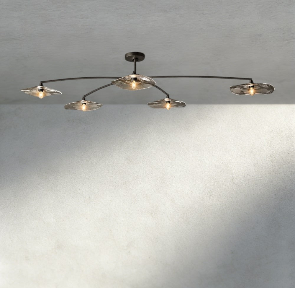 Lily Clear Glass Flushmount-Flushmounts-Briglighting