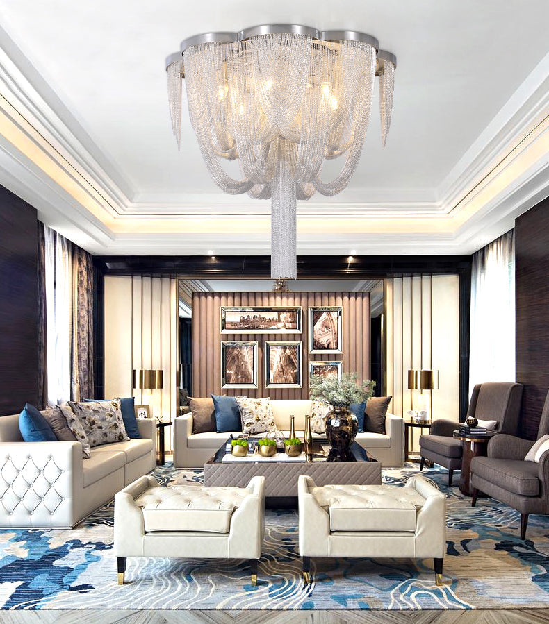 Tassel Long-Tail chandelier-Chandelier-Briglighting