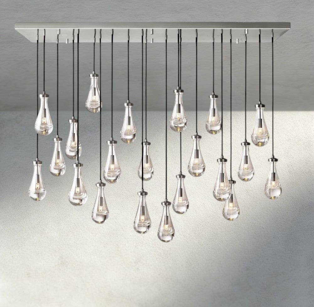 Rain Rectangular Chandelier 54", 72"-Briglighting
